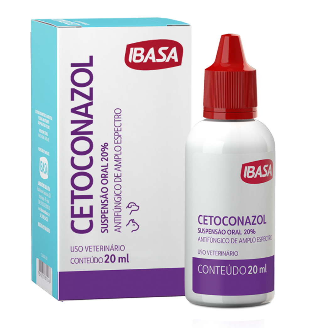 Ibasa - Suspensão Oral Antifúngica Cetoconazol 20 mL